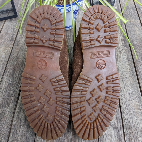Vintage Timberland Moccasin Suede Boots mens 8.5 - Picture 10 of 14